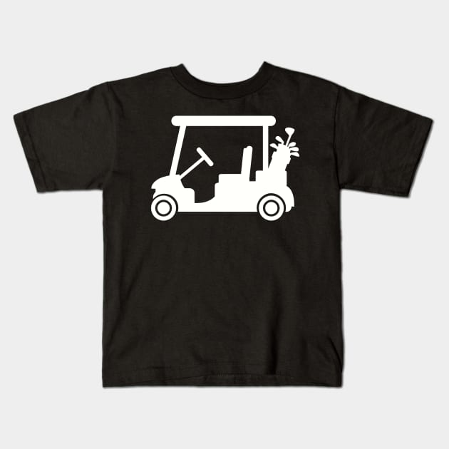 Golf car Kids T-Shirt by Kristin Renee